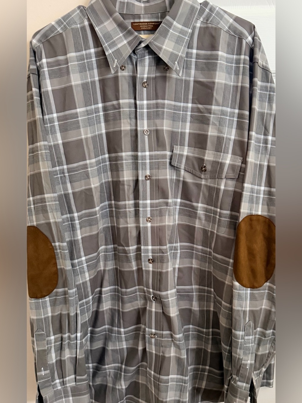 Oak Hill Heritage Collection Multicolor 100% Cotton Mens XLT Long Sleeve Button